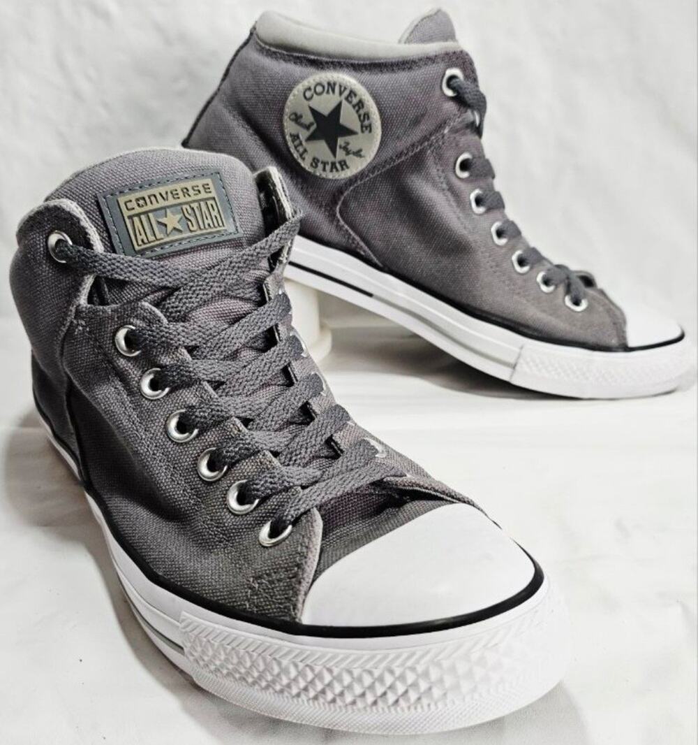 Converse Chuck Taylor All Star Street High Sneakers Grey Mens Size 10